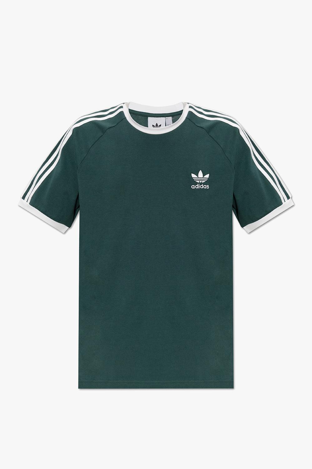 adidas Originals Cotton T-shirt With Logo in Green for Men | Lyst