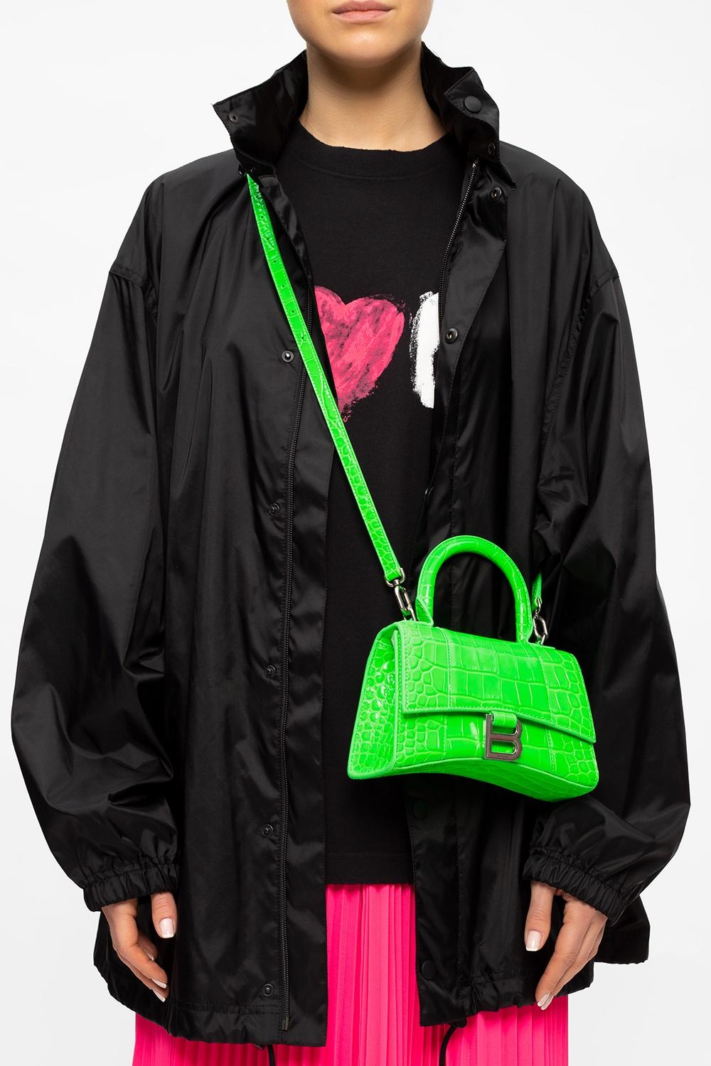 Balenciaga 'hourglass Xs' Shoulder Bag in Green