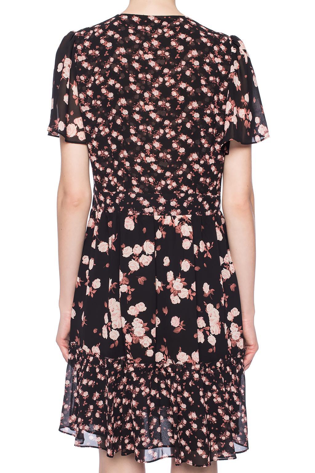 mixed rose georgette dress