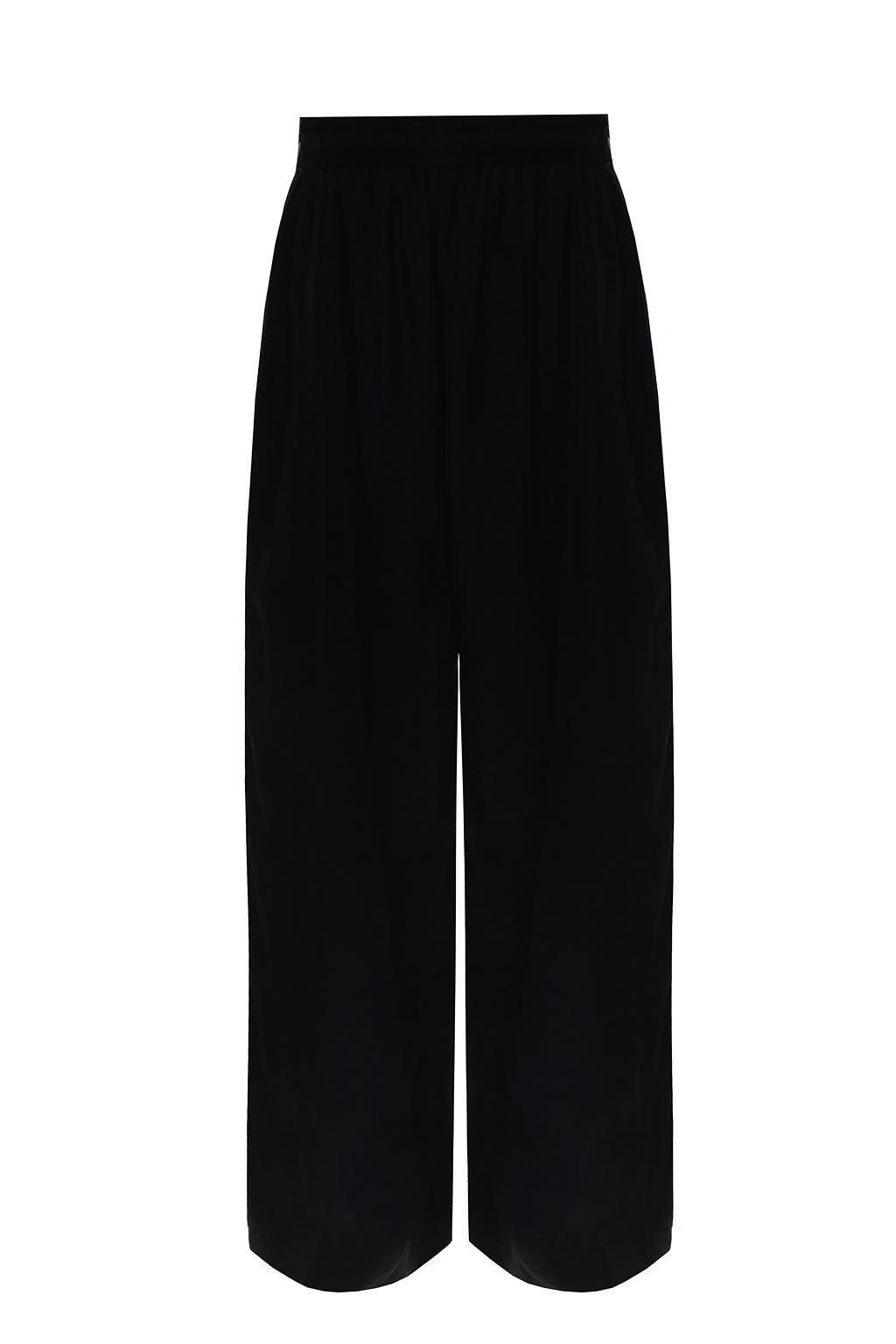 Balenciaga Synthetic Trousers With Snaps in Black for Men | Lyst
