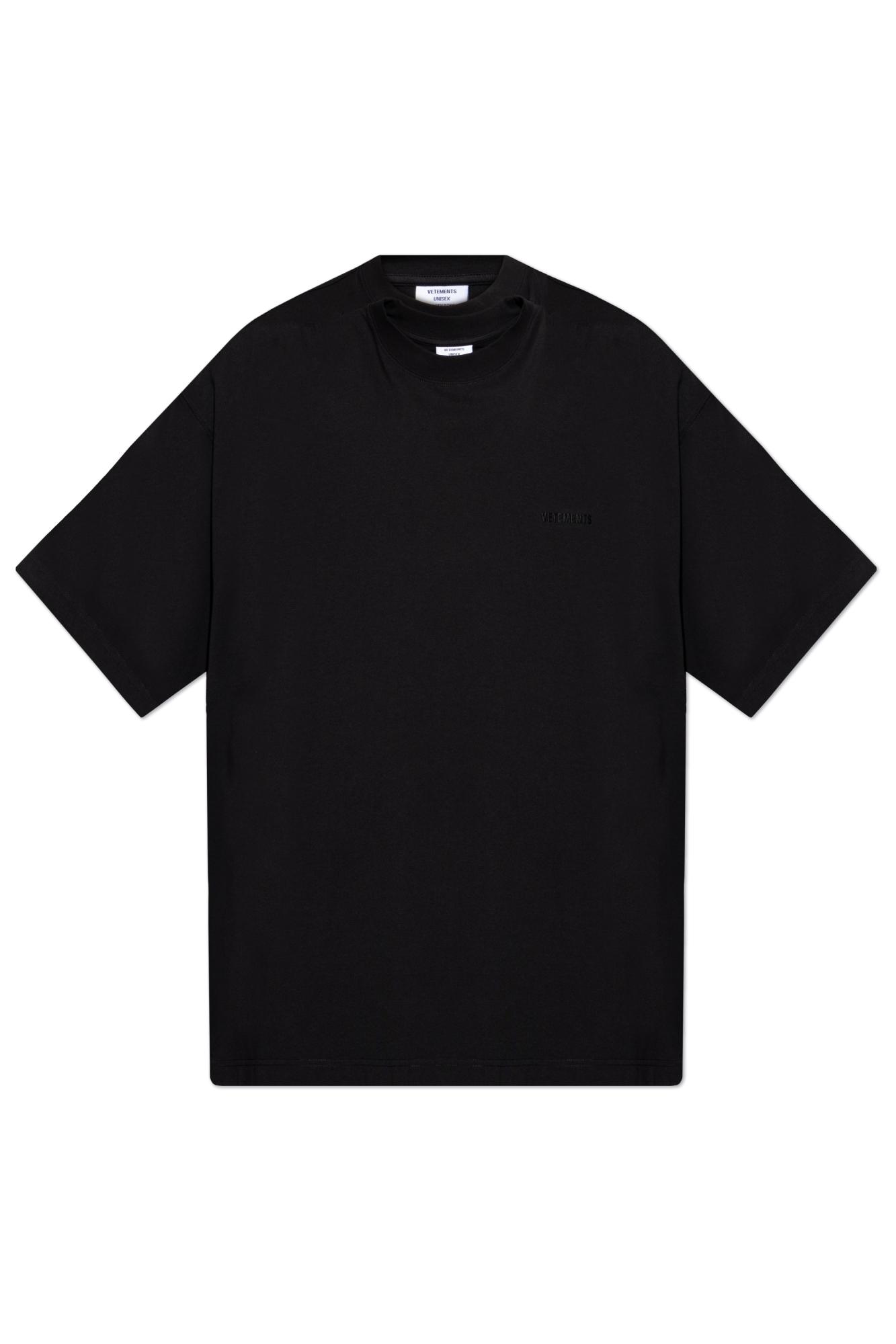 Vetements Double 'Oversize' T-Shirt in Black for Men | Lyst