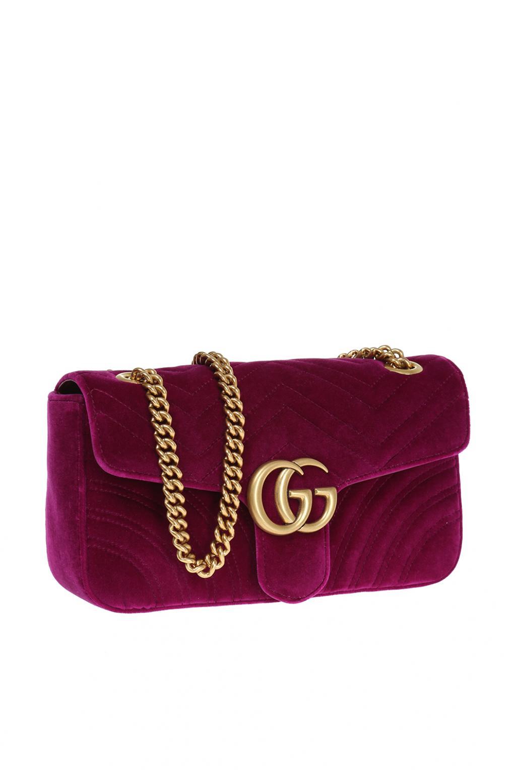pink gucci bag velvet