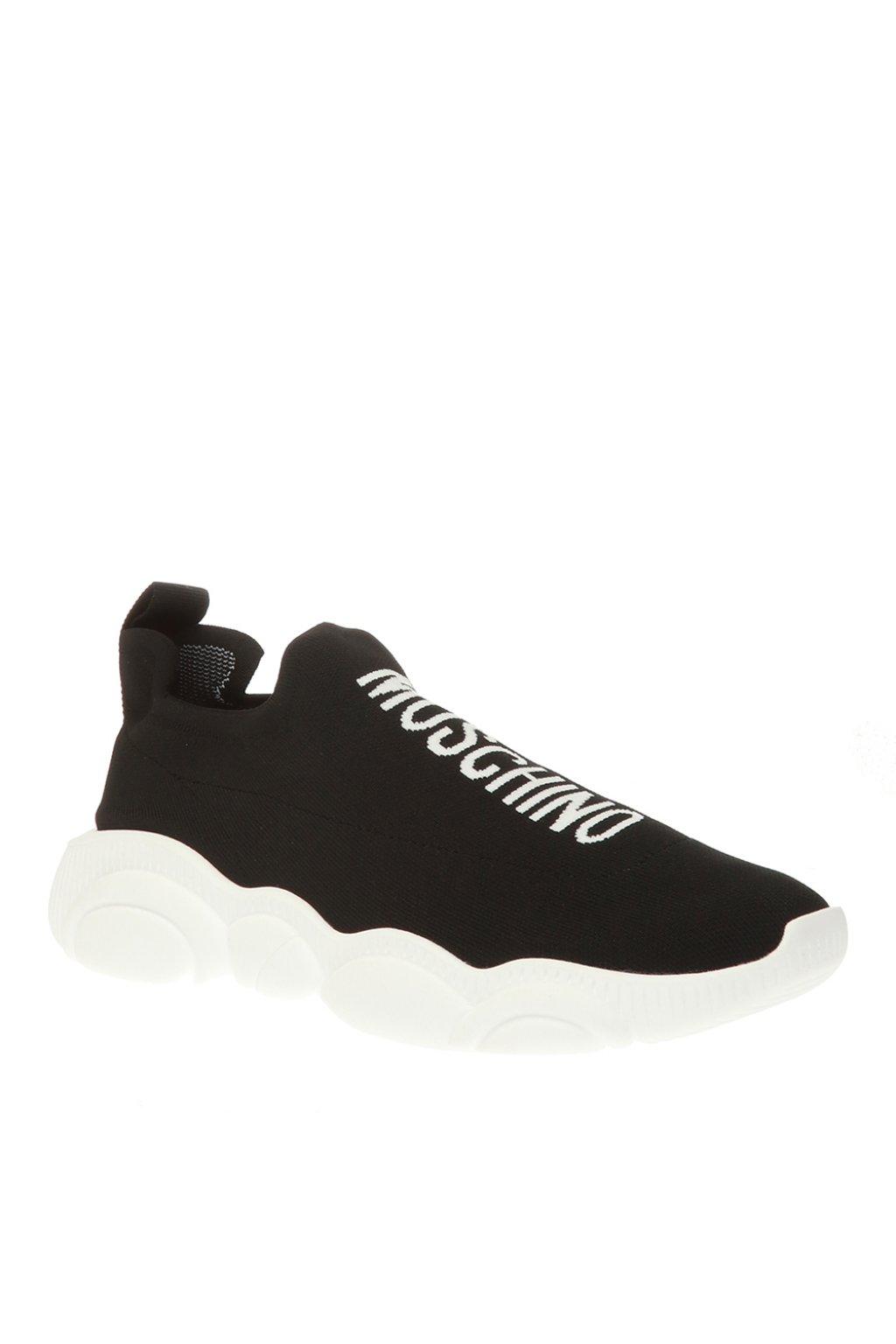 Moschino Sock Sneakers With Logo in Black for Men - Lyst