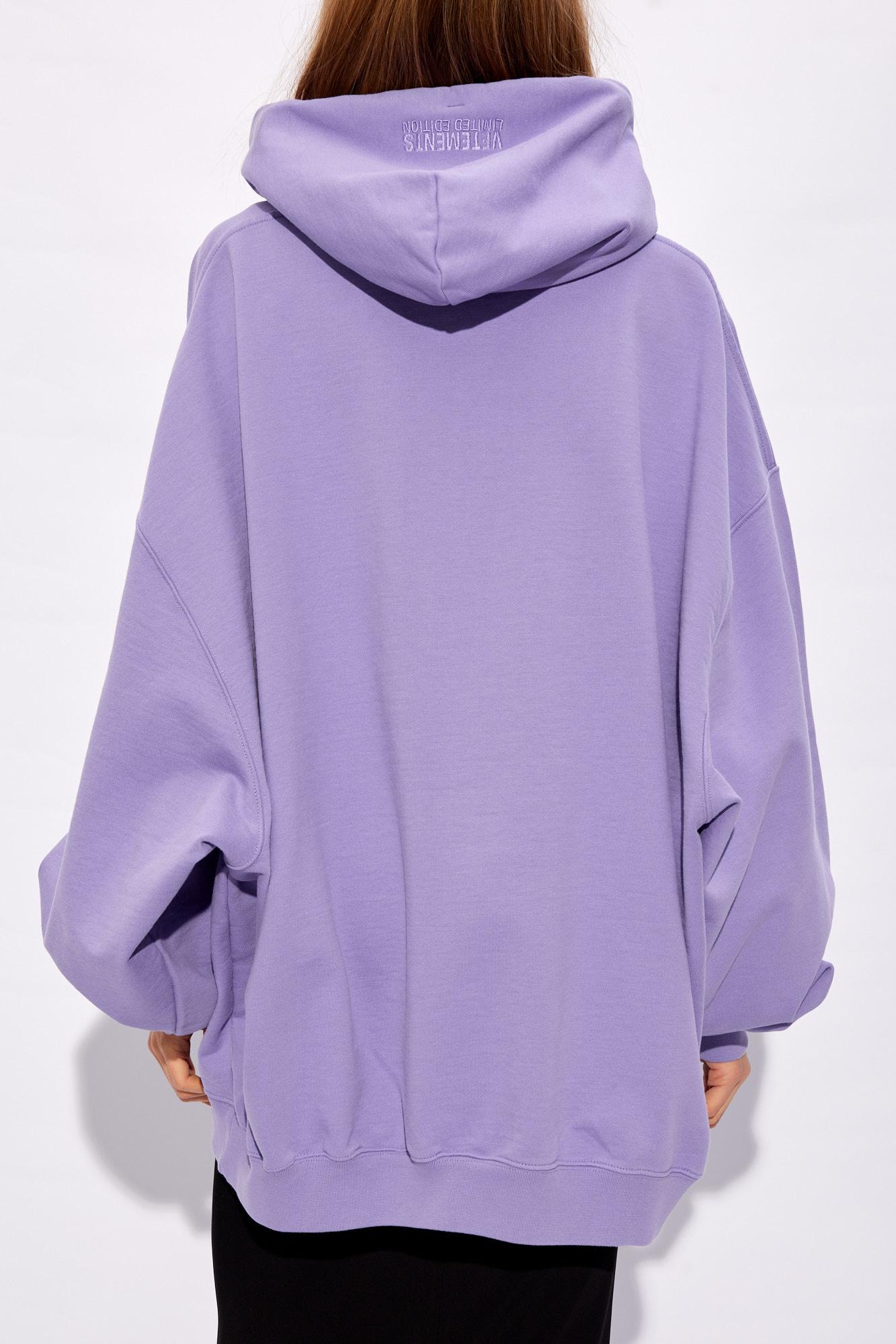 Vetements Hoodie With Logo, in Purple | Lyst UK