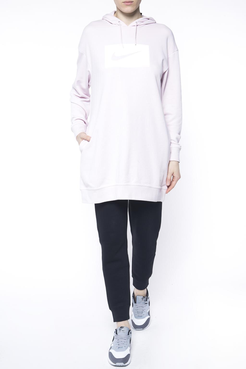nike long sweatshirt dress