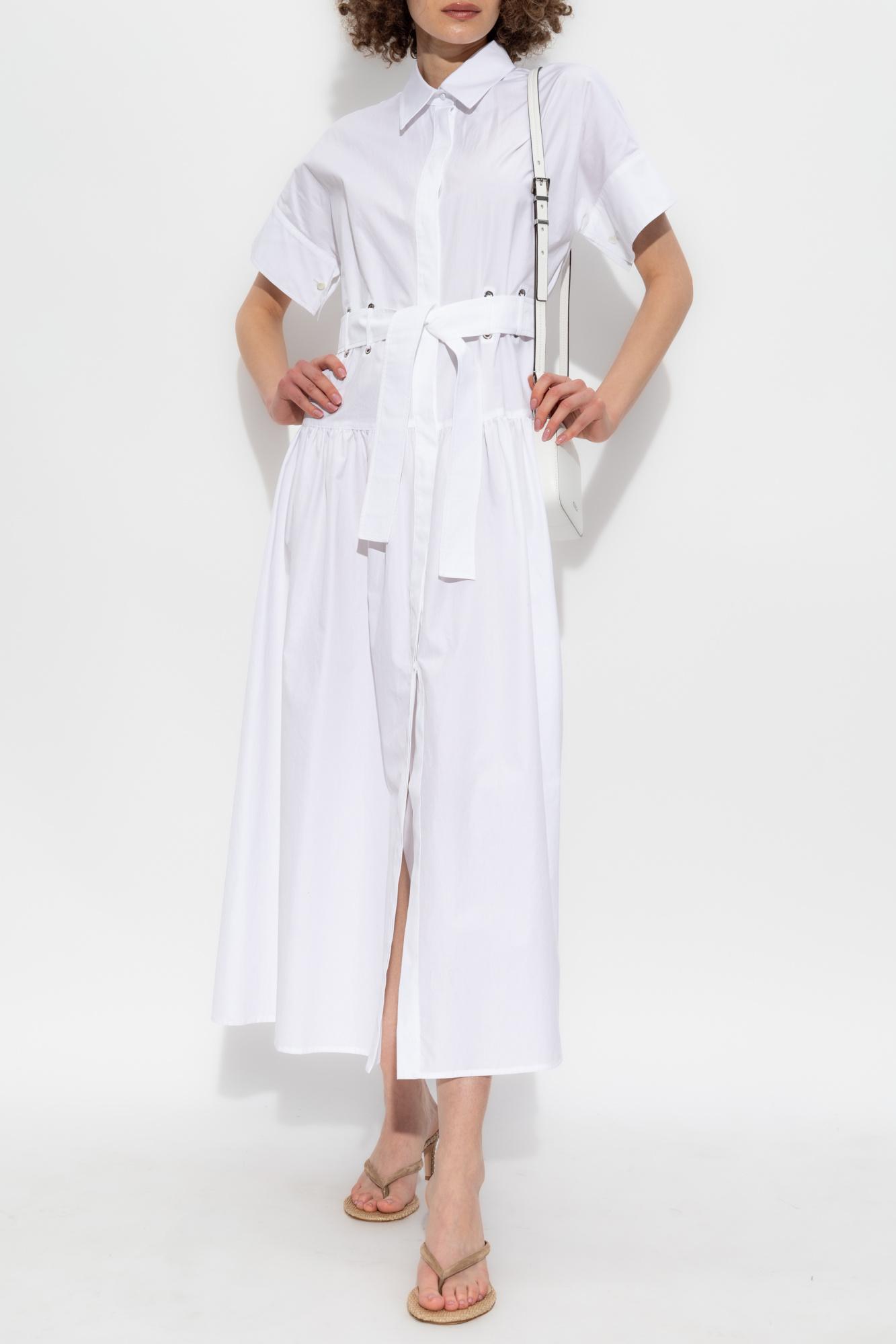 【送料&関税込】Max Mara agoraio White Cotton Dress Max Mara Cotton Dress 'Agoraio' in White | Lyst