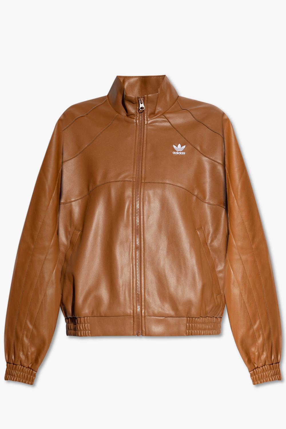 adidas Originals Track Jacket in Brown | Lyst