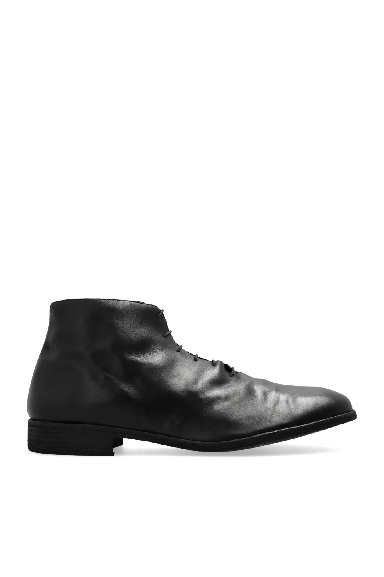 PETROSOLAUM Leather Ankle Boots in Black for Men | Lyst