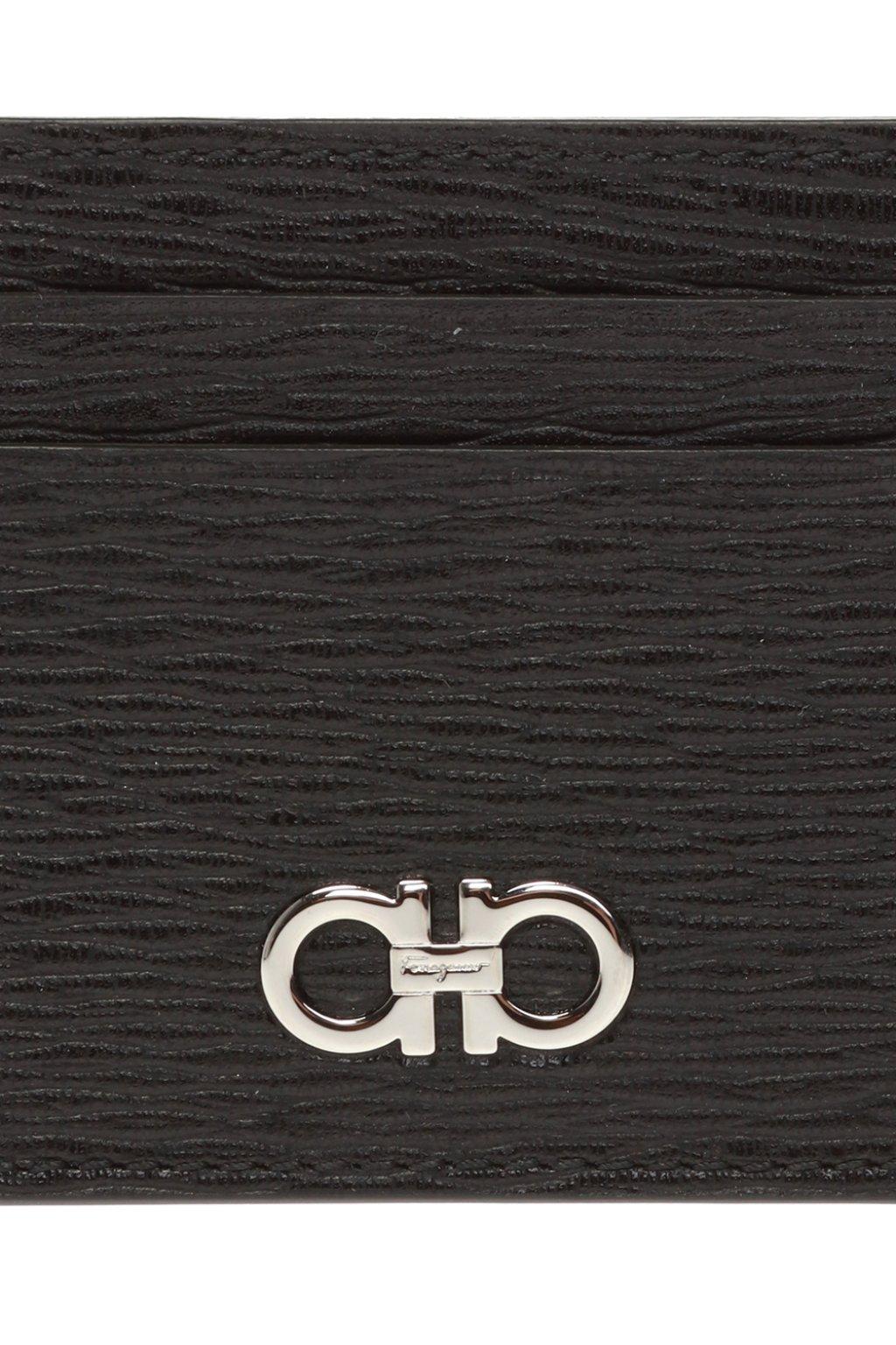 Ferragamo Leather Gancini Cardholder Wallet in Black for Men 