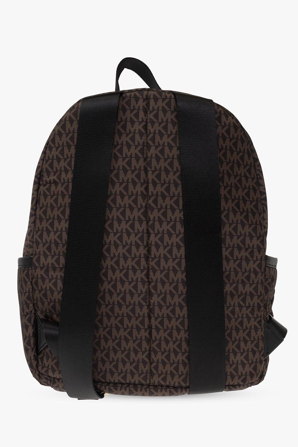 Michael Kors Leonie monogram-logo Backpack - Brown
