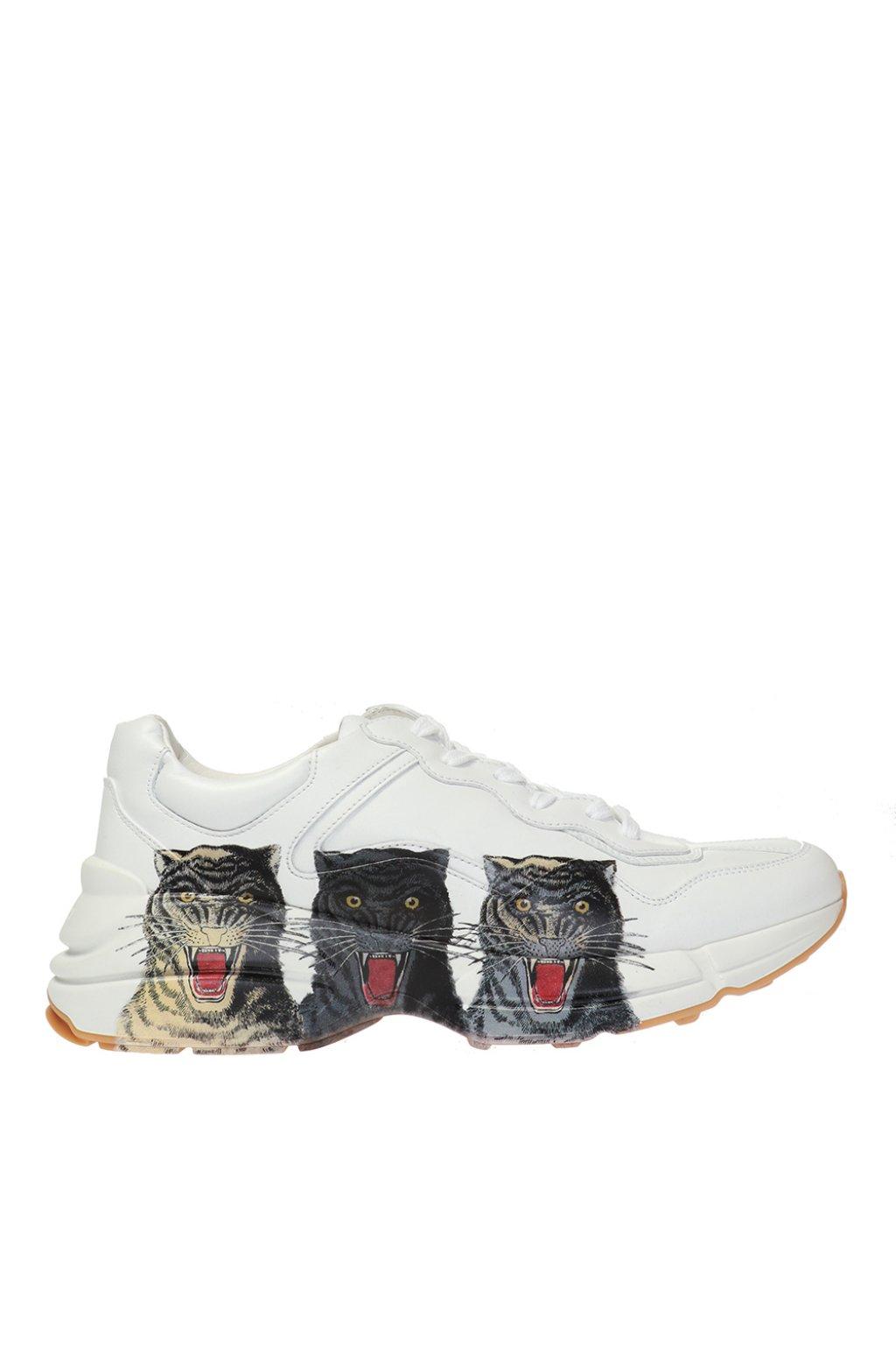 Gucci White Rhyton Sneakers for Men - Save 2% - Lyst