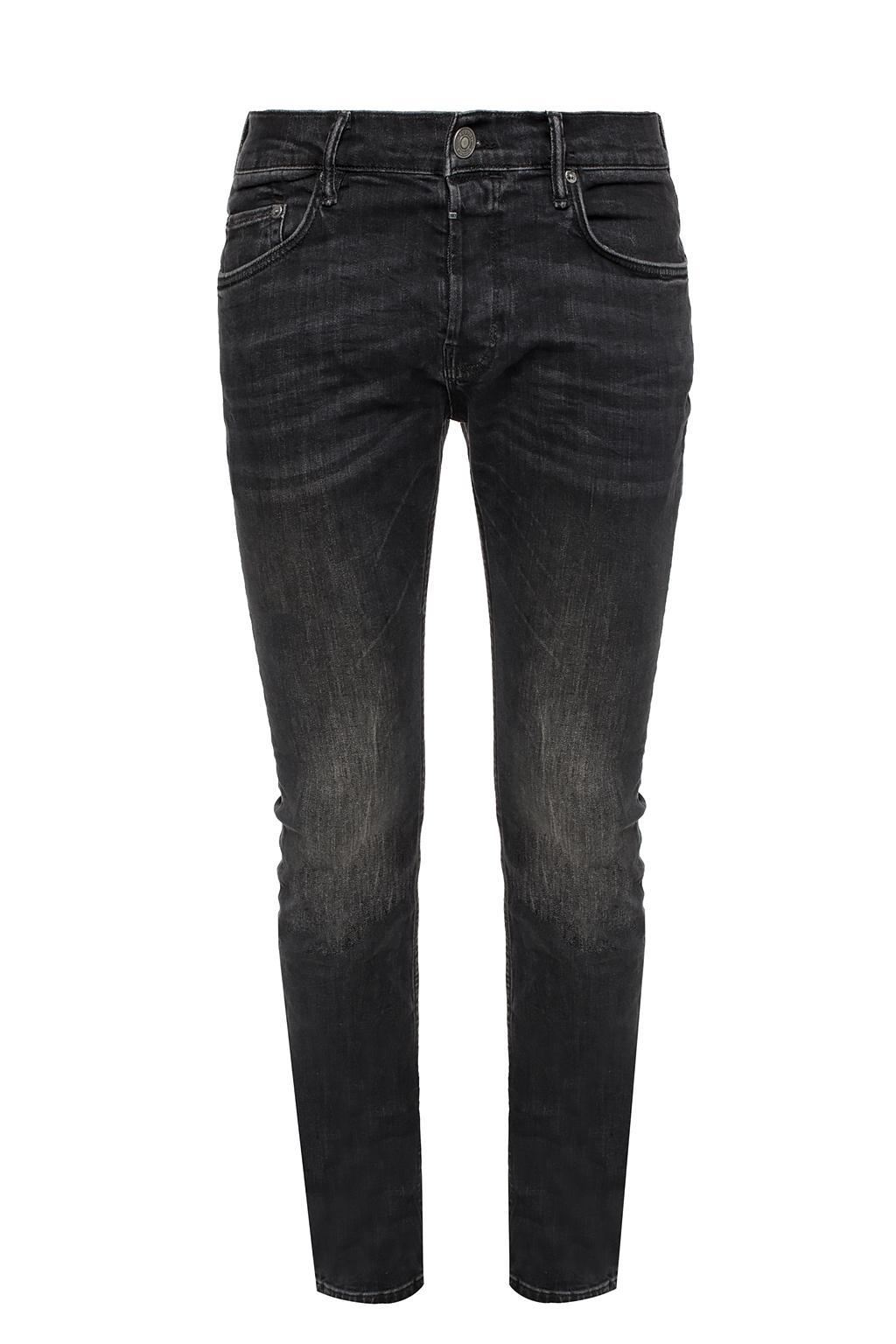 AllSaints Denim 'cigarette' Jeans in Black for Men - Lyst