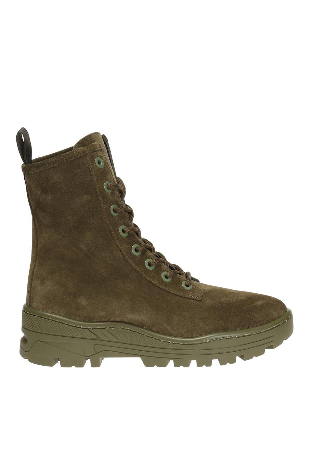 green yeezy boots