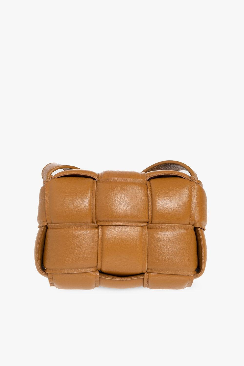 Bottega Veneta padded Cassette Mini Shoulder Bag in Brown Lyst