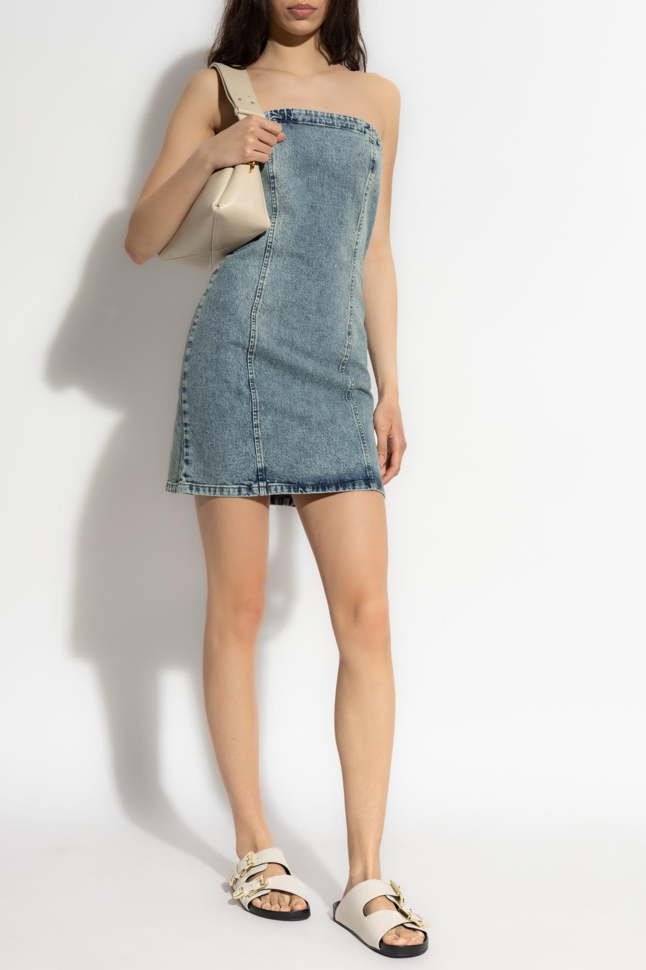 gestuz blue dress GESTUZ Blue Flower Short Dress  Paloma + Co