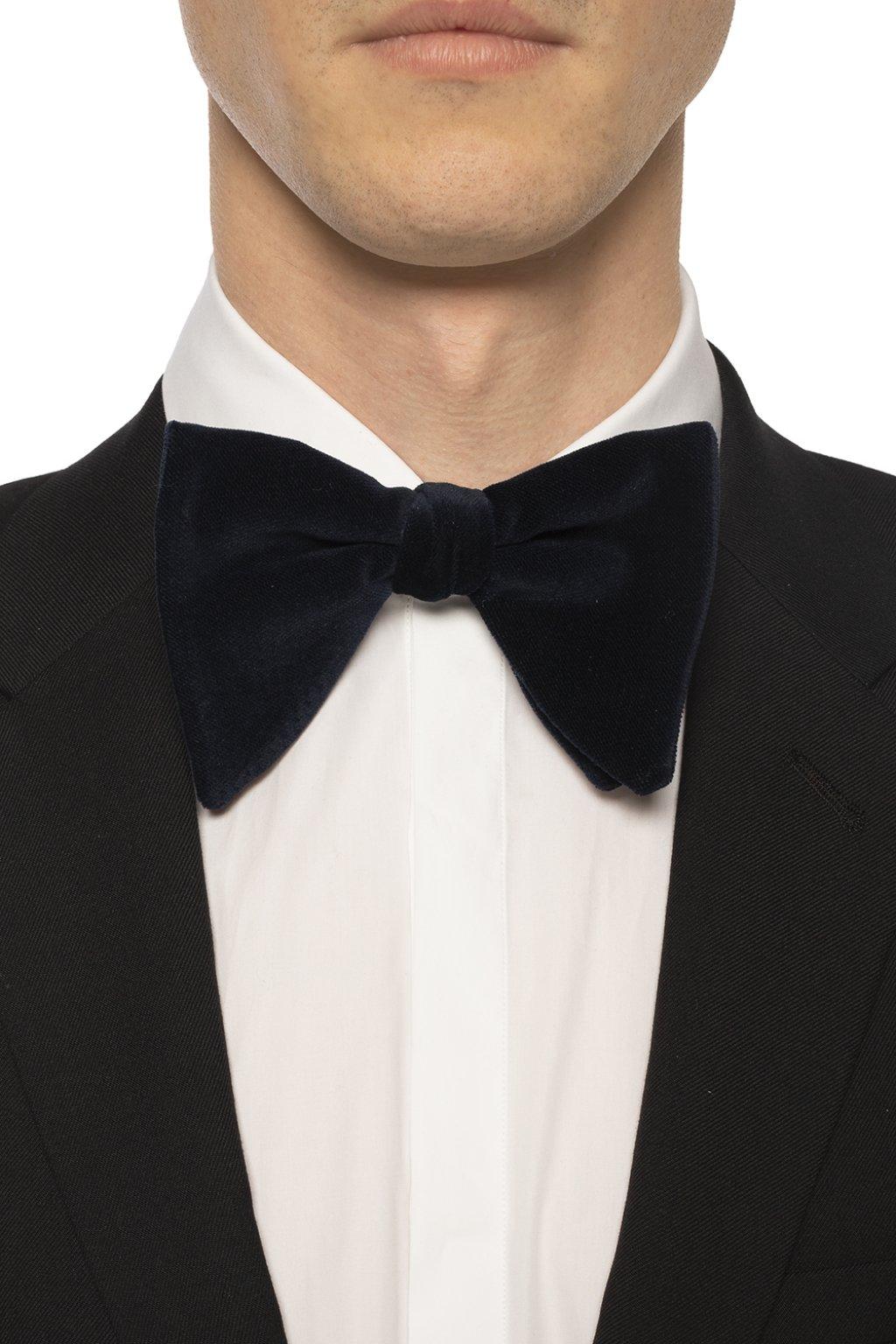 Gucci Velvet Bow Tie in Navy Blue (Blue) for Men | Lyst