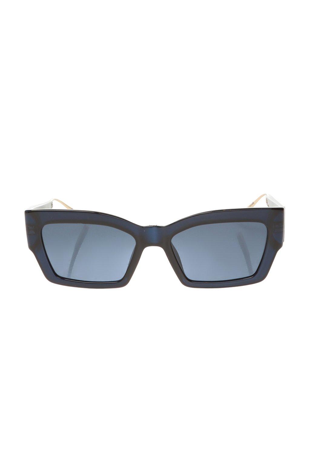 Dior 'catstyle 2' Sunglasses Navy Blue - Lyst