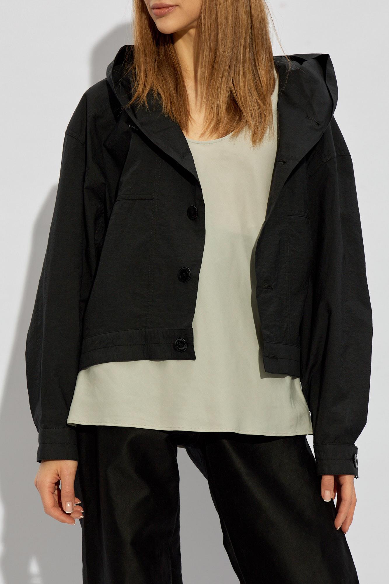 Lemaire Hooded Jacket in Black | Lyst Lemaire Hooded Jacket in Black | Lyst