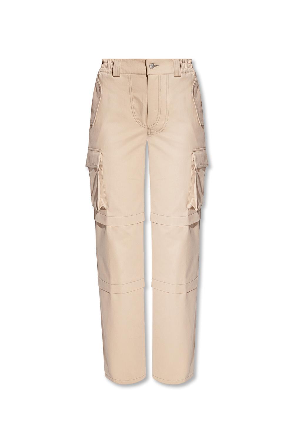 MISBHV Cotton Cargo Trousers in Beige 