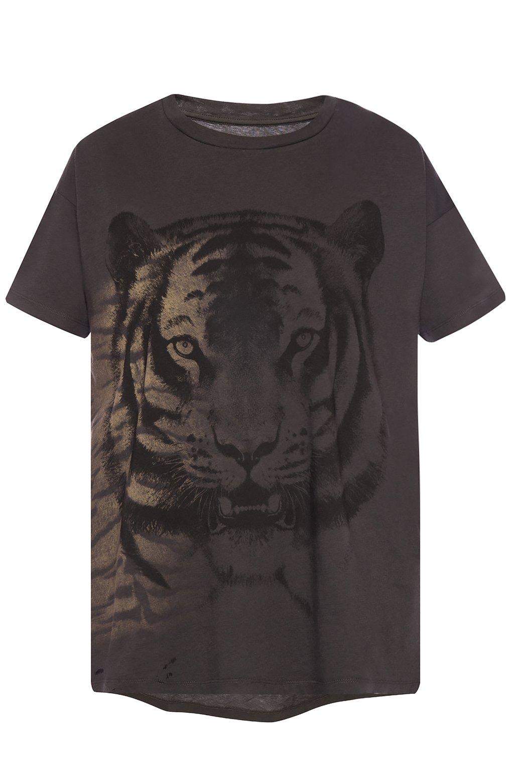 AllSaints Cotton 'tiger' Oversize T-shirt in Black - Lyst