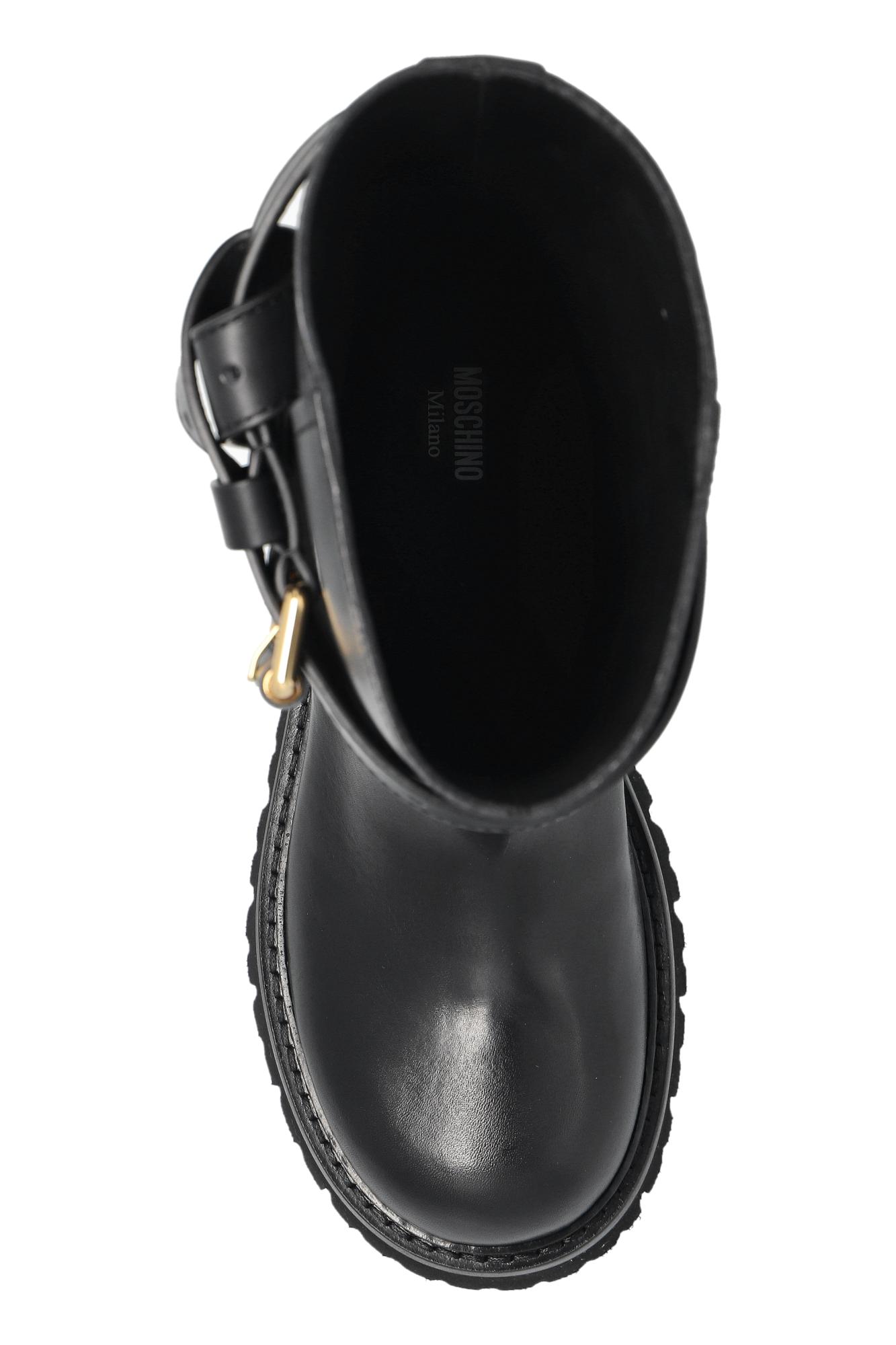 【関税＆送料込み】Moschino 'Clown' Ankle Boots Moschino 'Clown' Ankle Boots Black | Laars