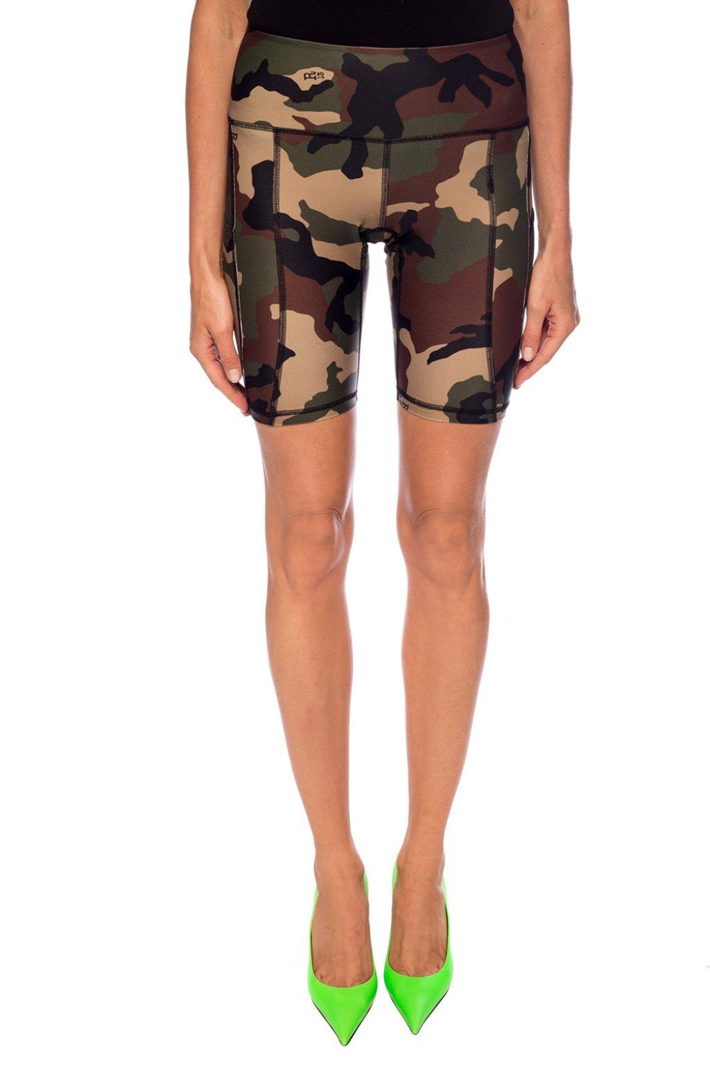 R13 Synthetic Camo Pattern Shorts Brown Lyst