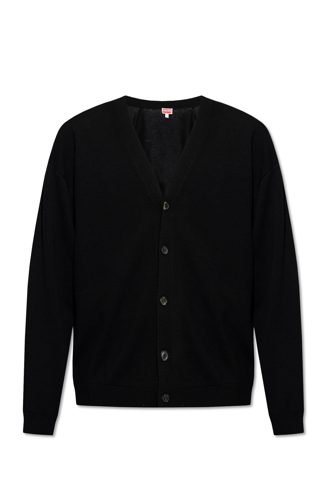 Kenzo V-neck wool cardigan - Black