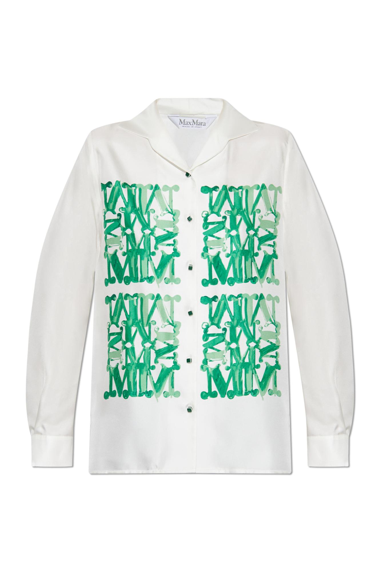 Tシャツ・カットソー Max Mara NABIL - Silk shirt with print (2521116061600 003) Max Mara Silk shirt 