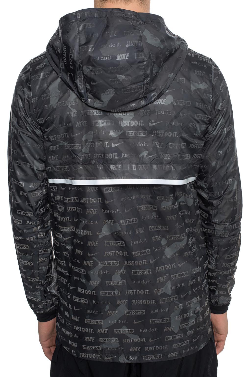 Nike Camo Rain Jacket in Gray for Men | Lyst