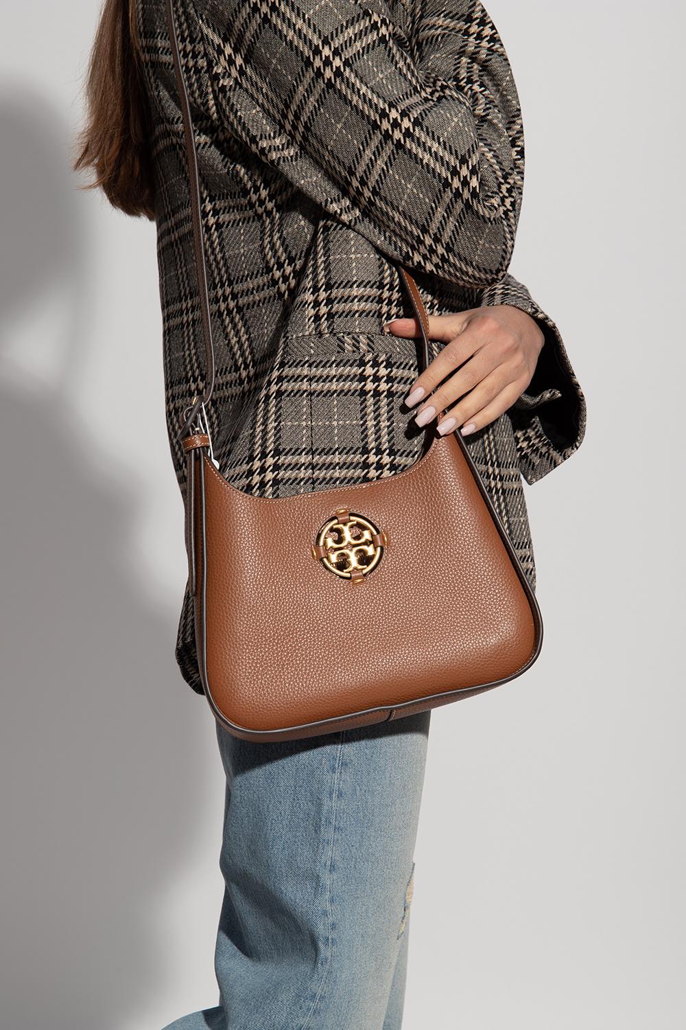 Tory Burch Miller Small Classic Shoulder Bag in Brown | Lyst