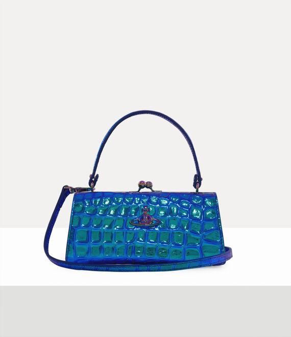 Vivienne Westwood Doll Xl Bag Iridescent Croc in Blue Lyst UK