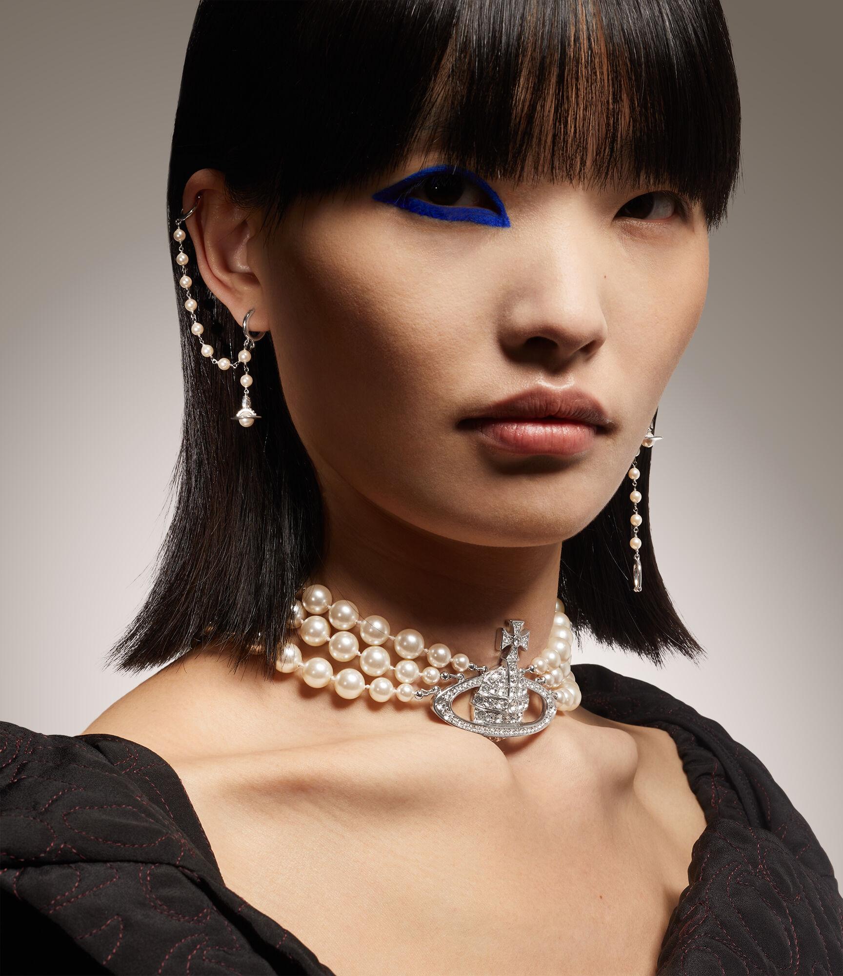 Vivienne Westwood Samara Earrings Brass in Black | Lyst UK
