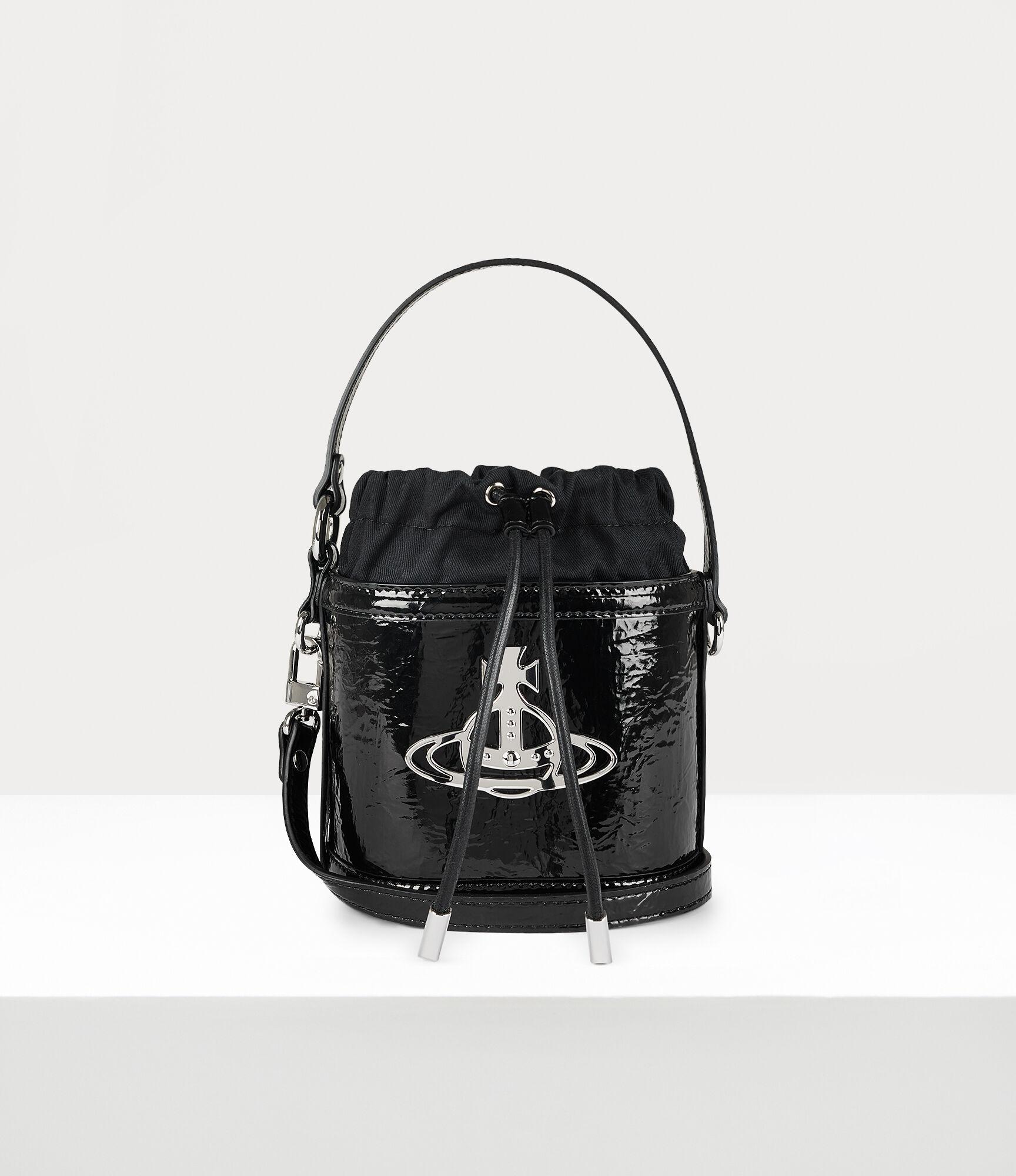 Vivienne Westwood Daisy Drawstring Bucket Bag in Black | Lyst UK