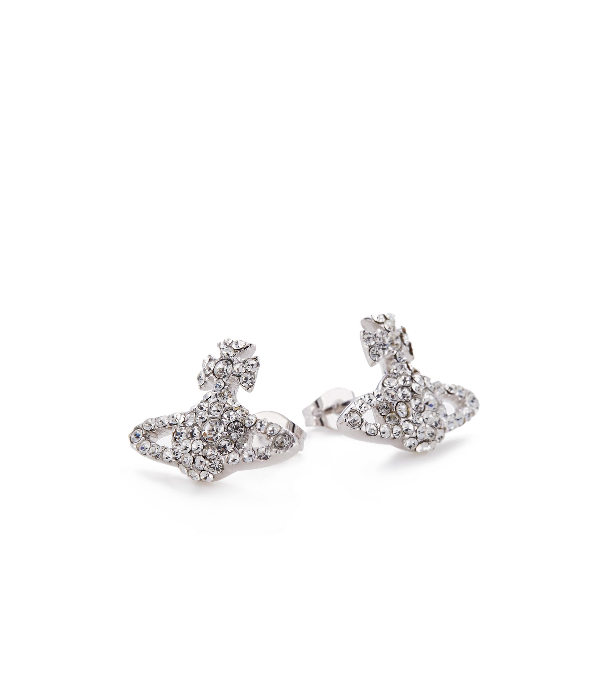 Vivienne Westwood Grace Bas Relief Stud Earrings Crystal in Metallic - Lyst