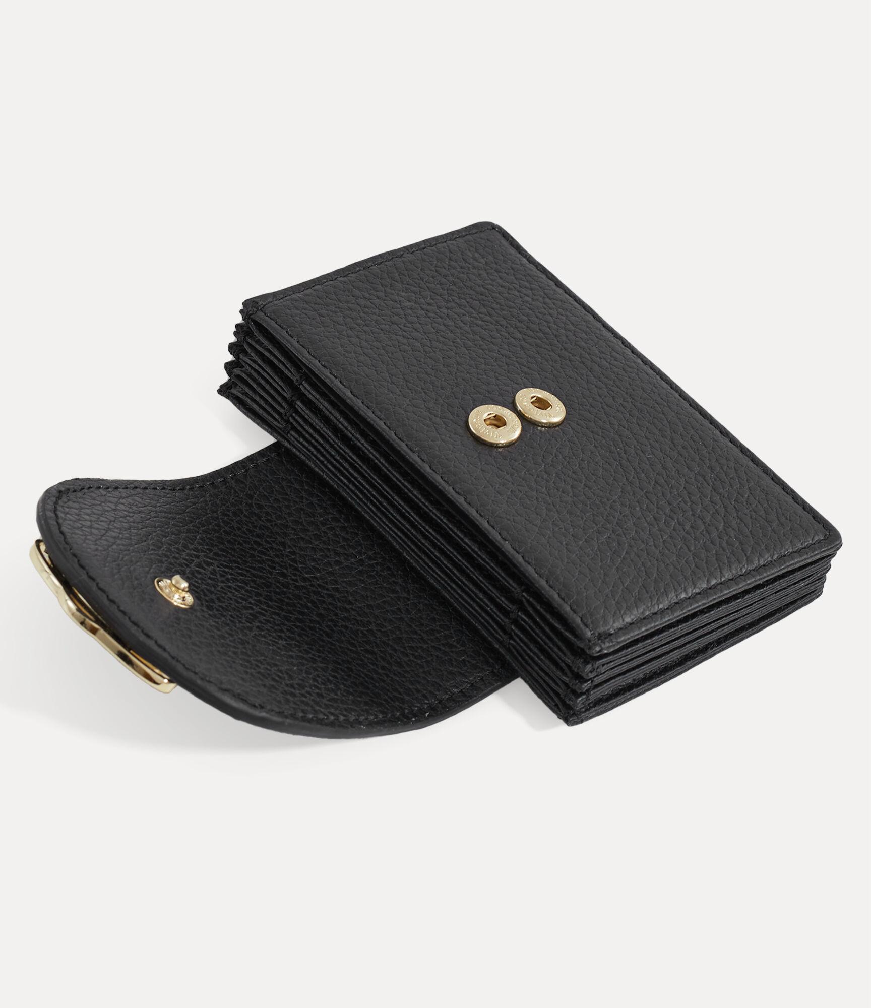 【Vivienne Westwood】 FLAP Card Holder Black Vivienne Westwood Black Flap Card Holder Vivienne Westwood