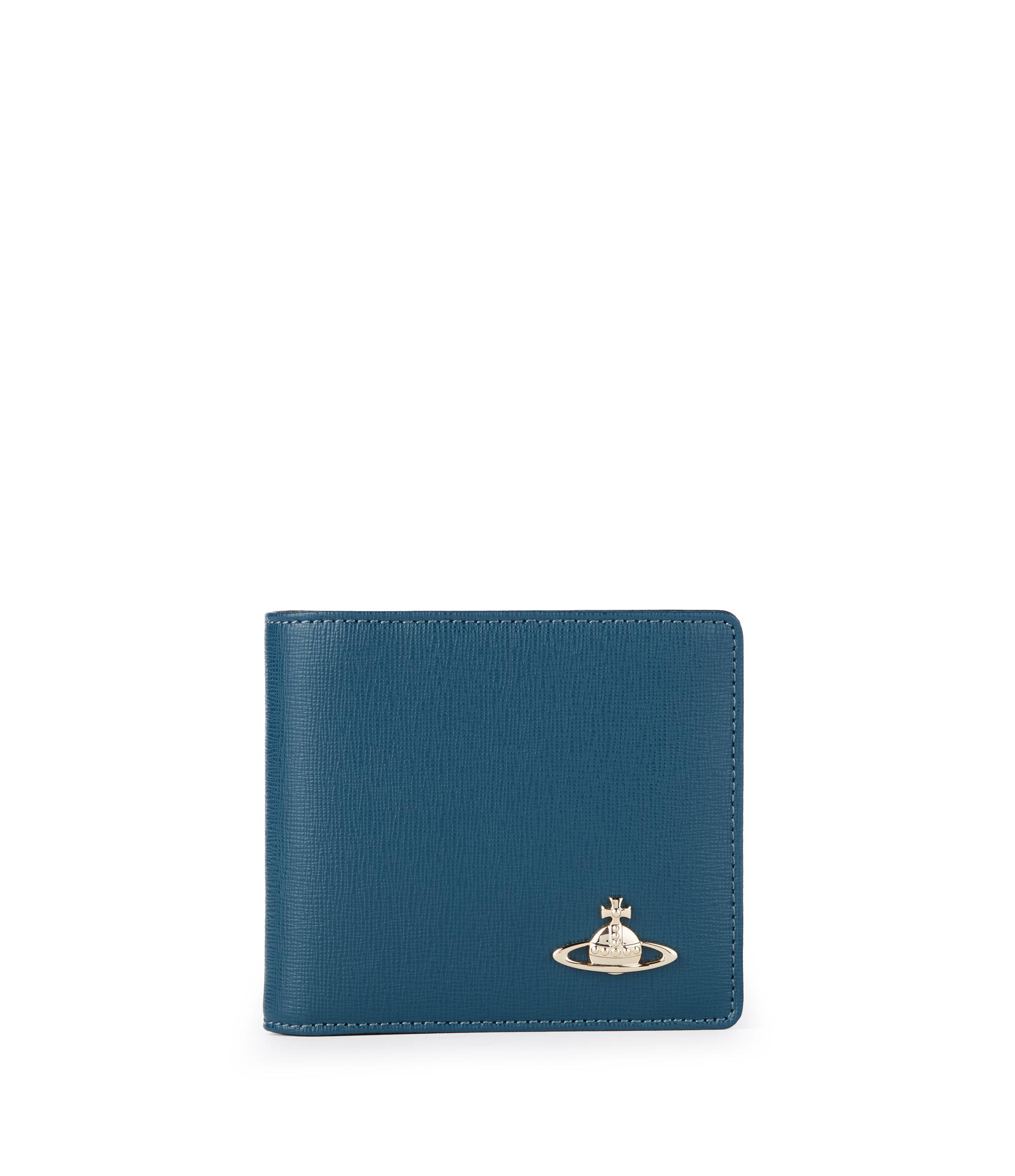Vivienne Westwood Saffiano Wallet With Coin Pocket 51010009 Blue for