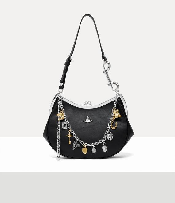 Vivienne Westwood Charm Frame Purse Soft Leather in White