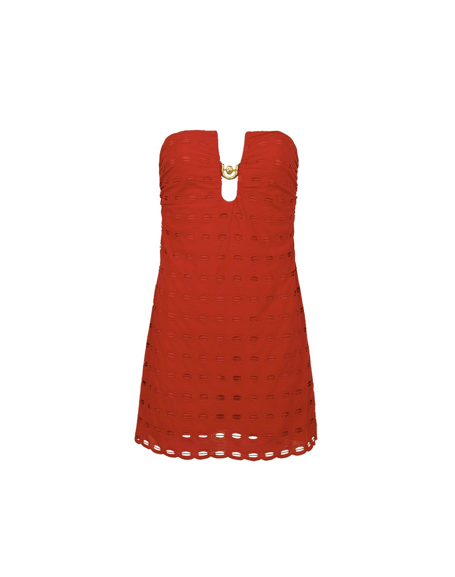 ViX Eyelet Dora Mini Dress (exchange Only) in Red | Lyst ViX Eyelet Dora Mini Dress (exchange Only) in Red | Lyst