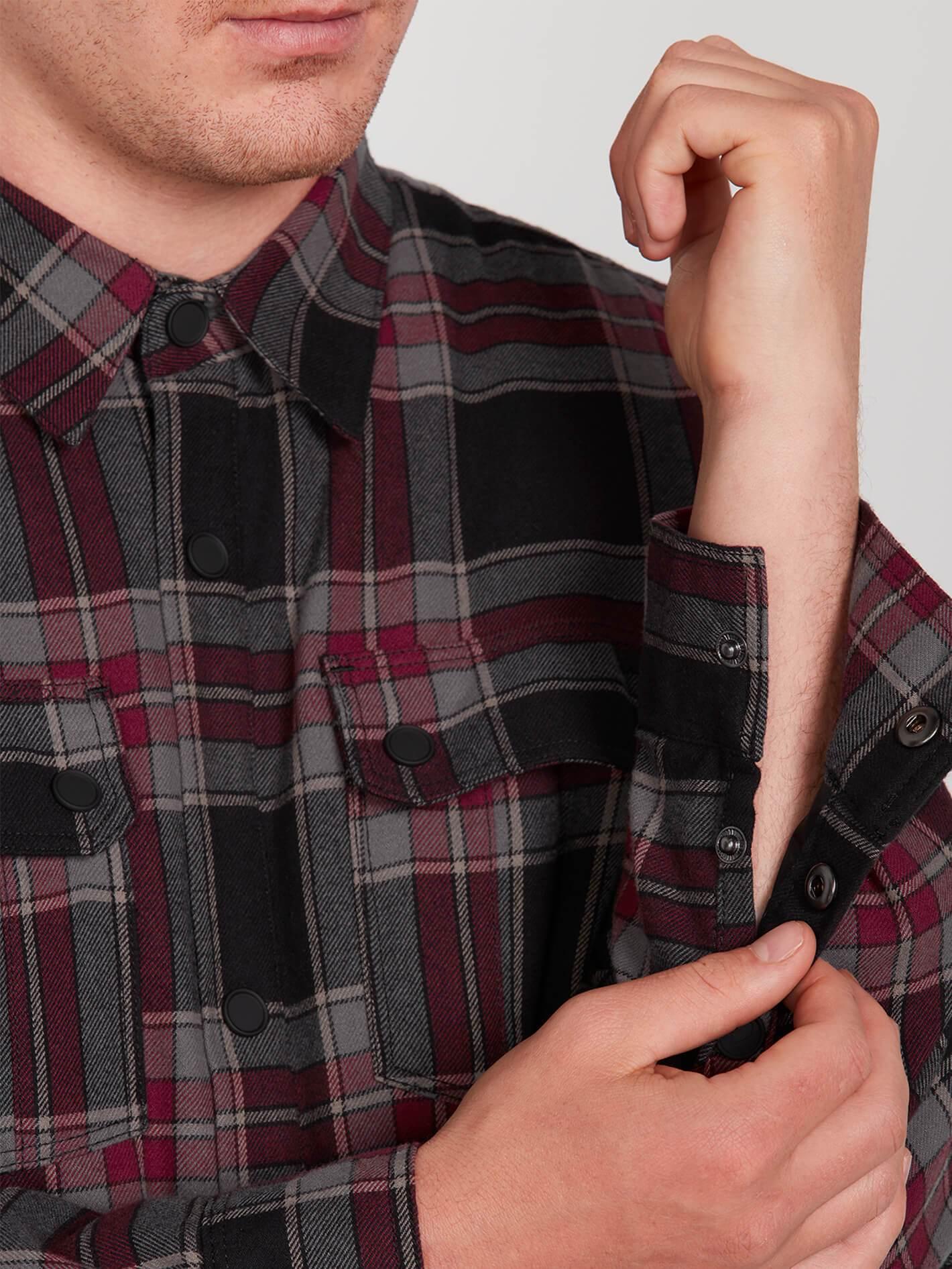 volcom sherpa flannel jacket