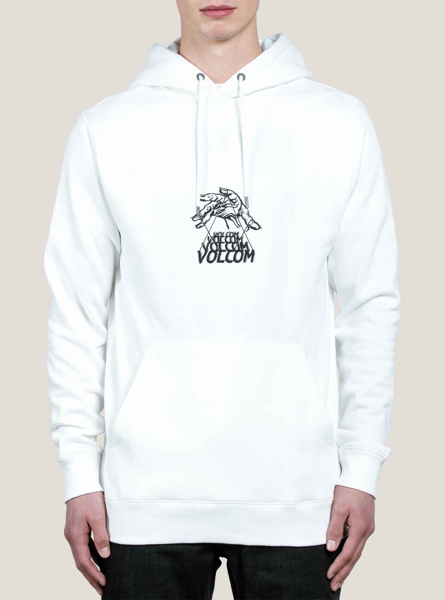 white volcom hoodie