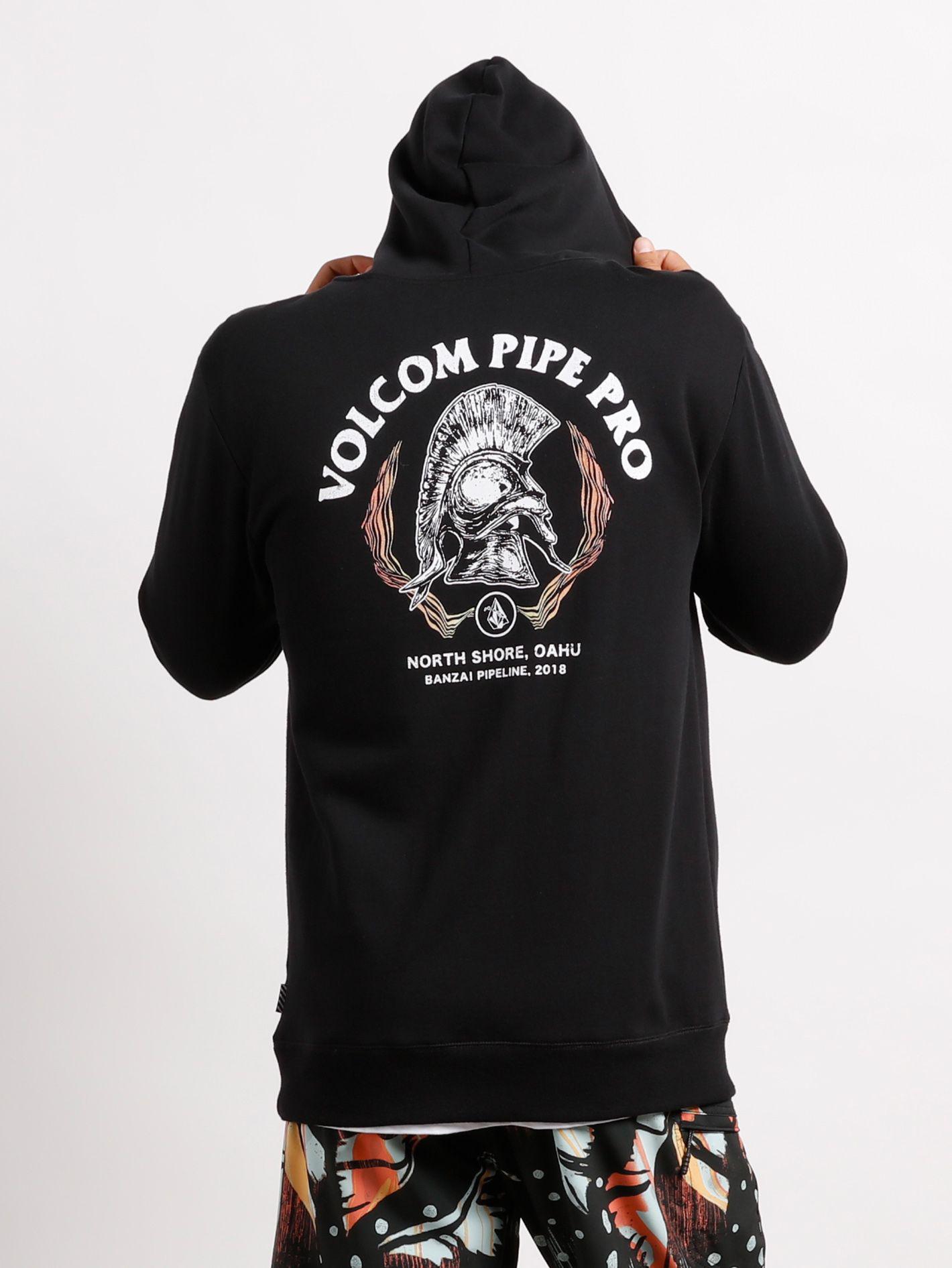 Volcom Fleece Pipe Pro Zip Hoodie - Black - Xxl for Men - Lyst