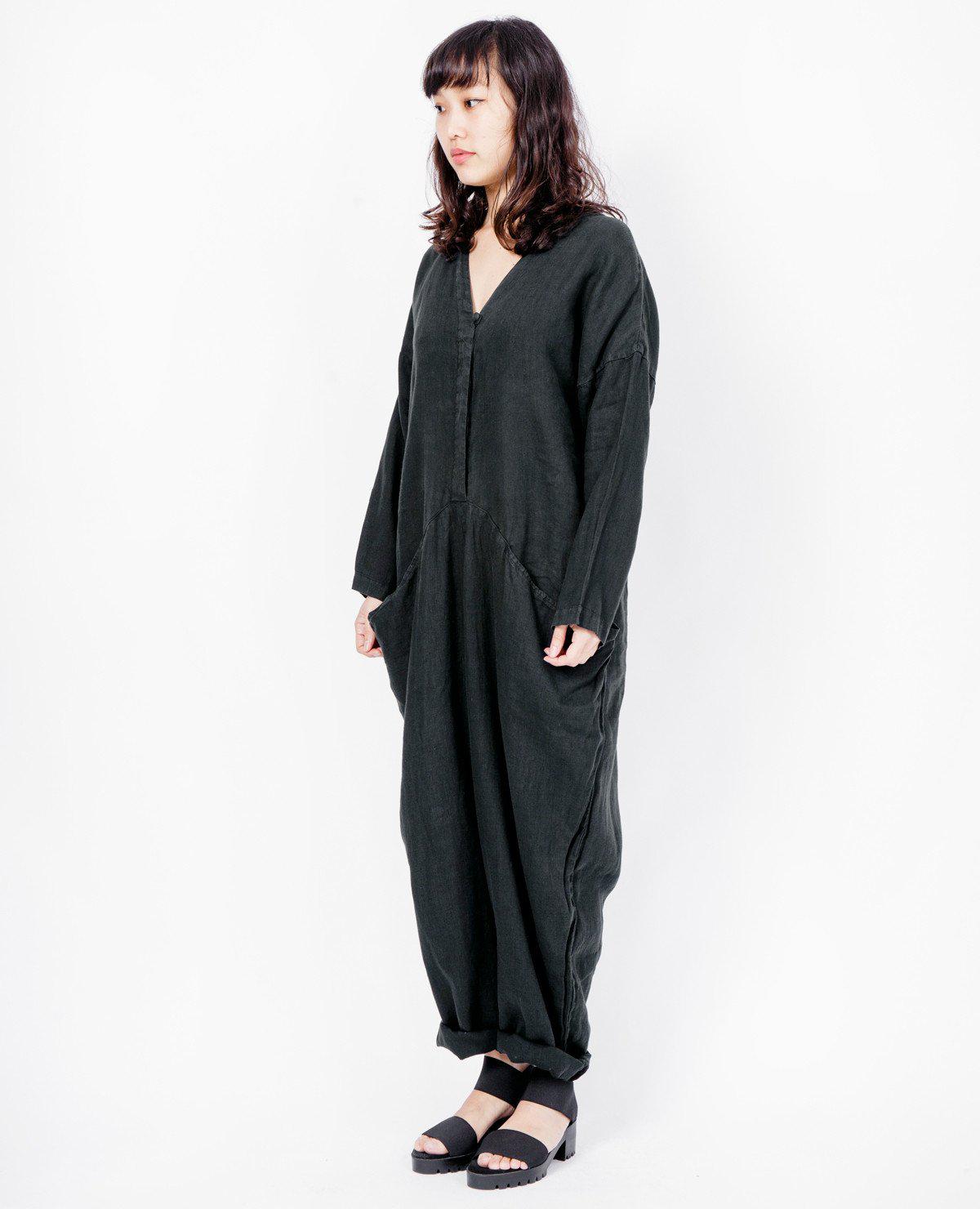 black crane painter jumpsuit