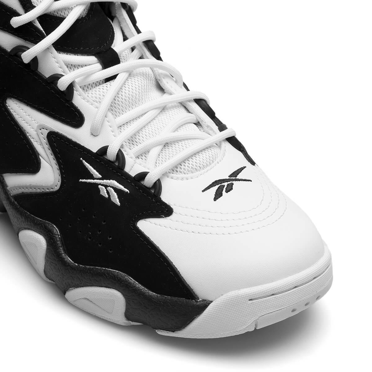 Reebok Cotton Zig Zag Hitop Sneakers in Black/White