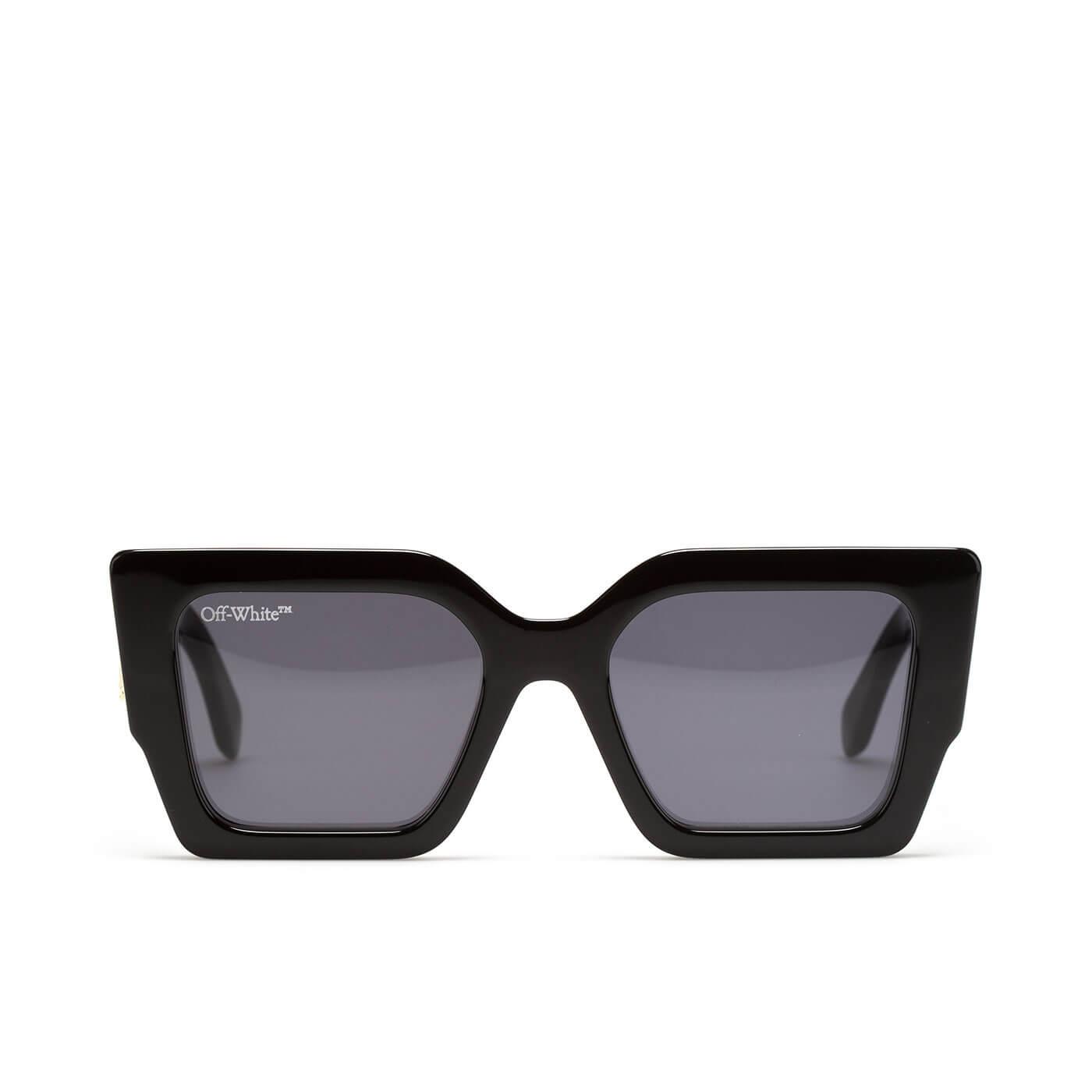 Off-White c/o Virgil Abloh Catalina Squared Acetate Sunglasses in Black/Smoke Womens Sunglasses Off-White c/o Virgil Abloh Sunglasses Grey 