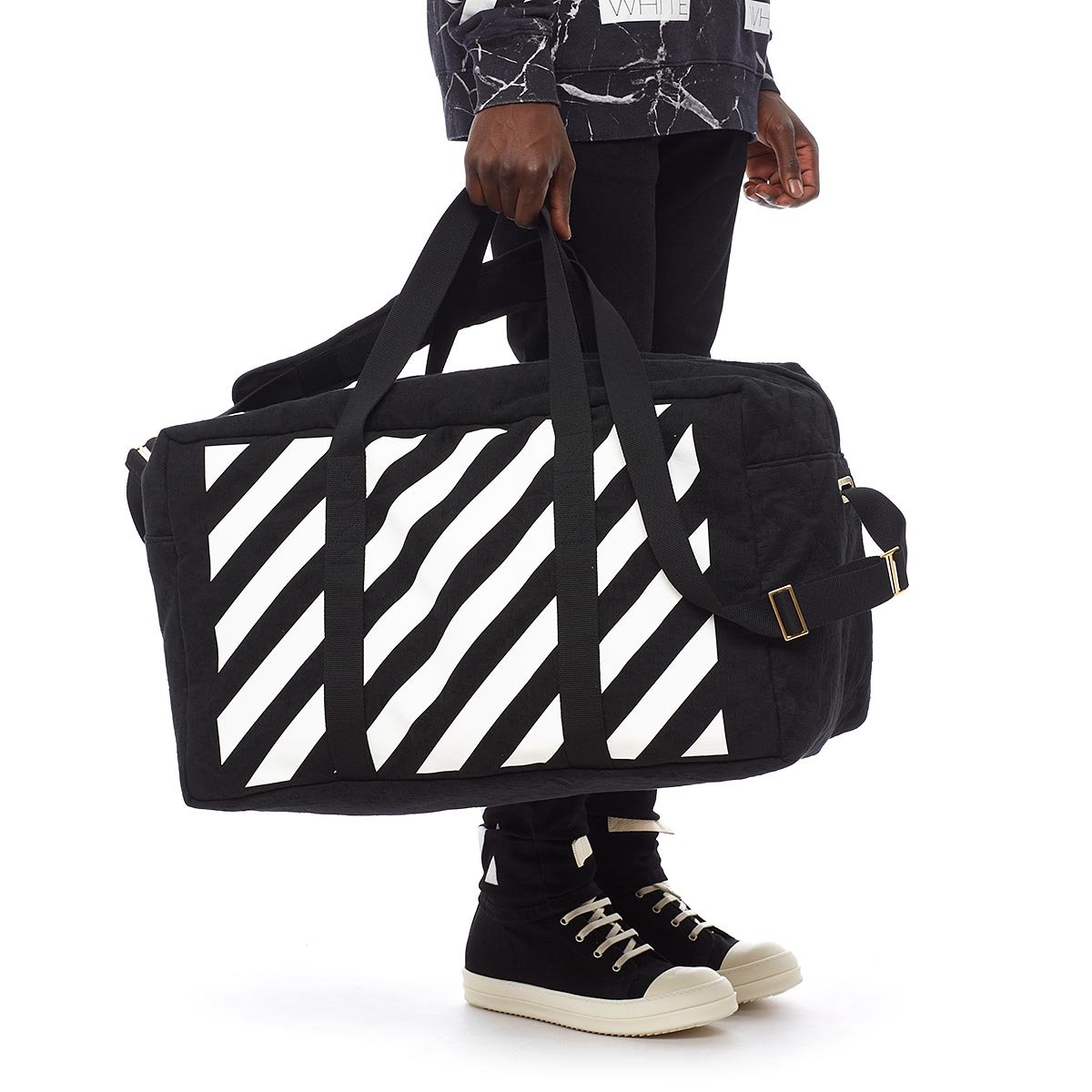 Lyst - Off-White C/O Virgil Abloh Duffle Bag in Black for Men