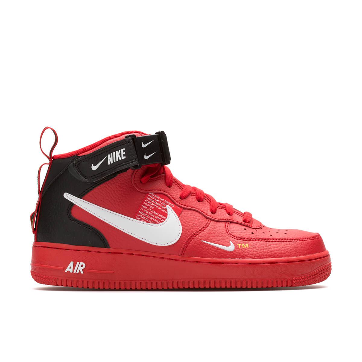 nike air force 1 mid men's red