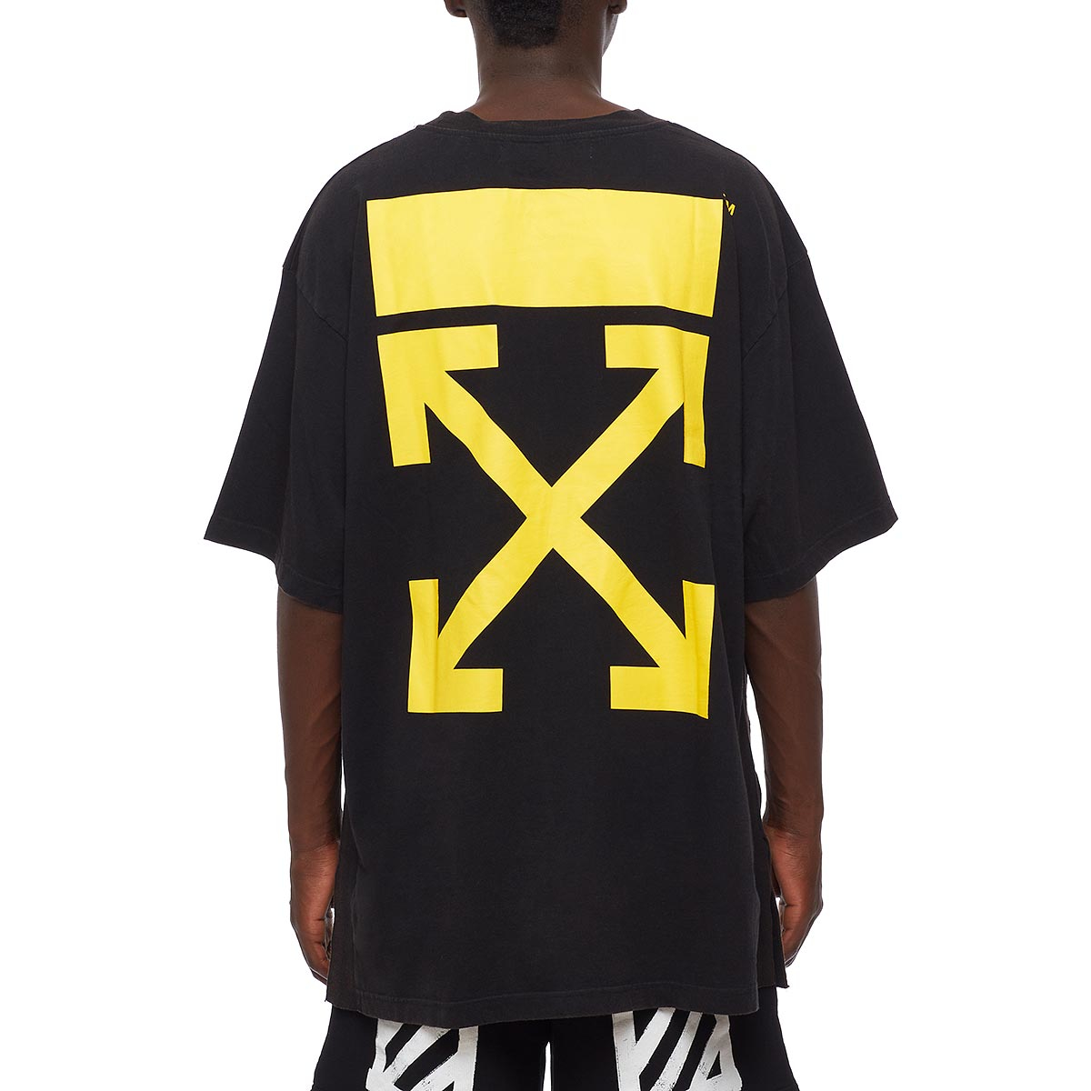 Off-White c/o Virgil Abloh Arrows Cotton T-Shirt in Yellow for Men | Lyst