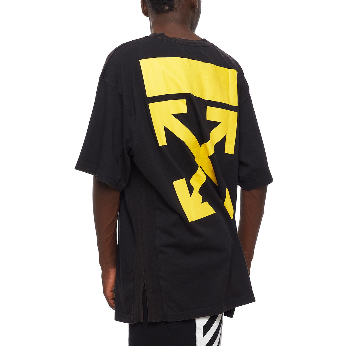 off white yellow arrow tee