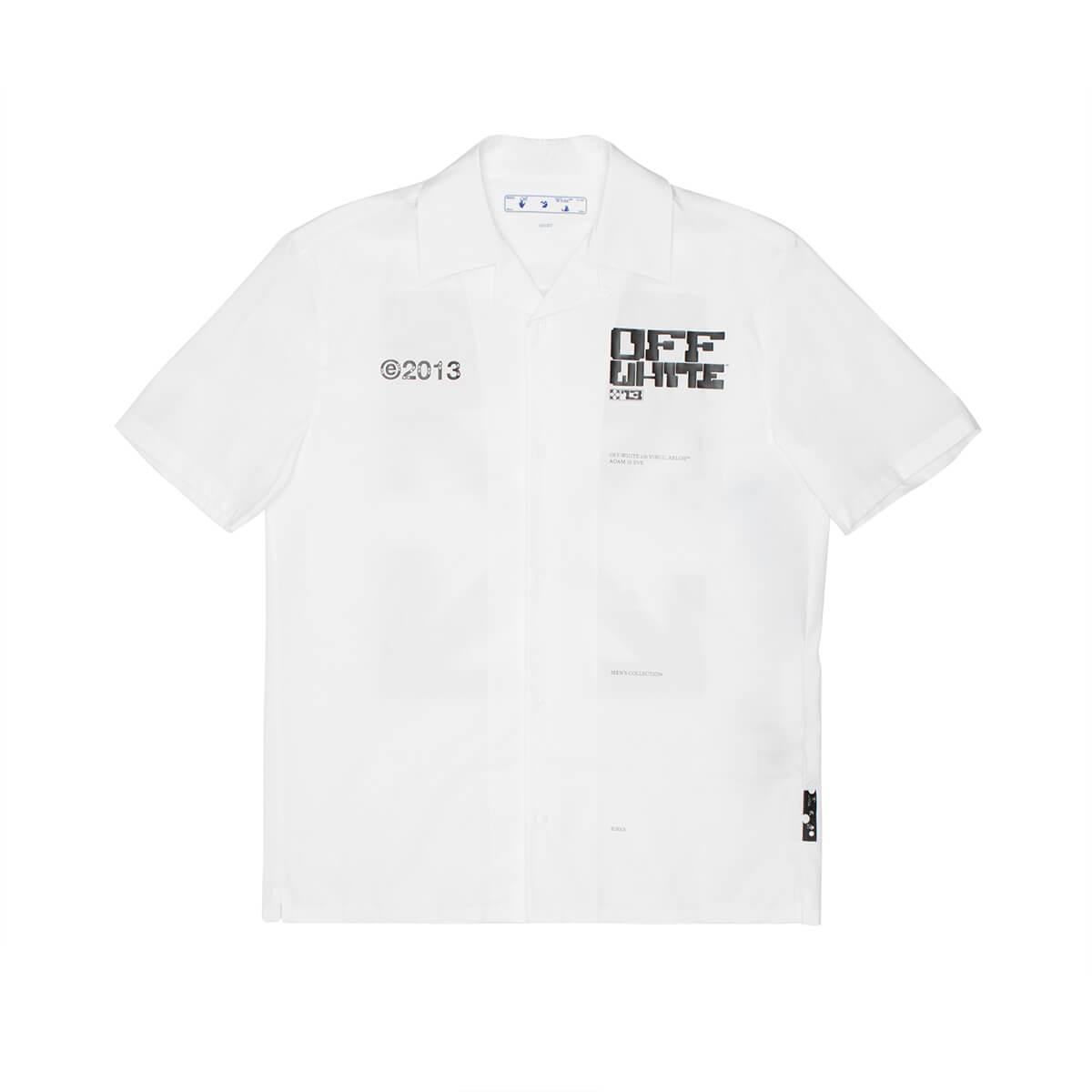 Off-White c/o Virgil Abloh Tech Marker Holiday Shirt in White for Men | Lyst