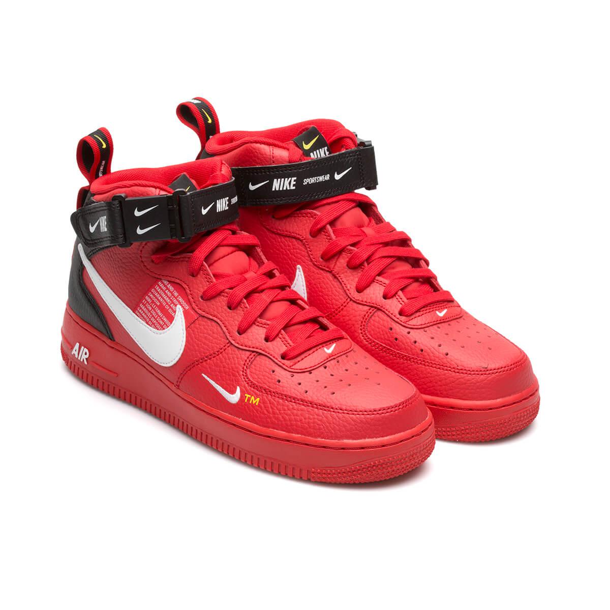 nike air force 1 07 mid lv8 red